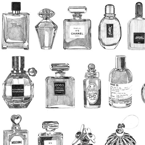 how to draw chanel perfume|Chanel perfume bottle drawing.